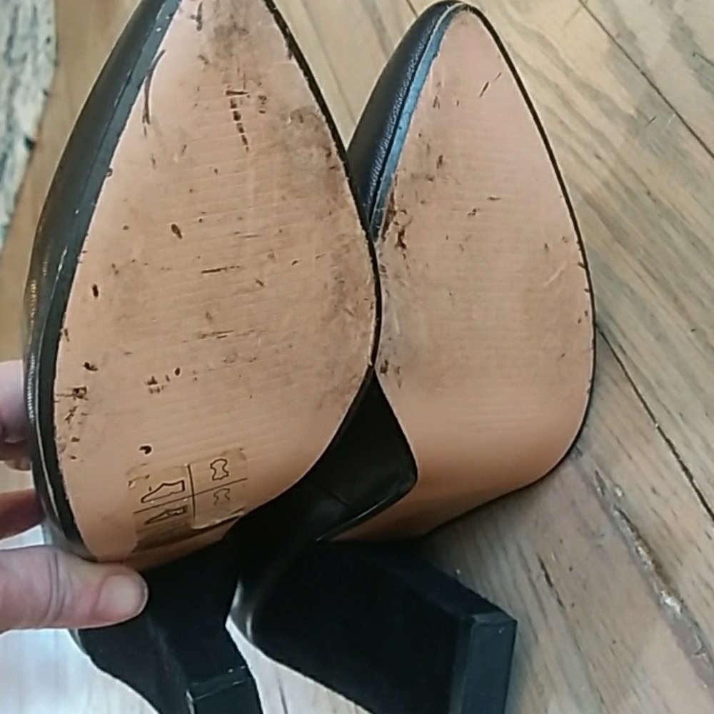 H&M designer line genuine Leather Heels - Picture 6 of 7